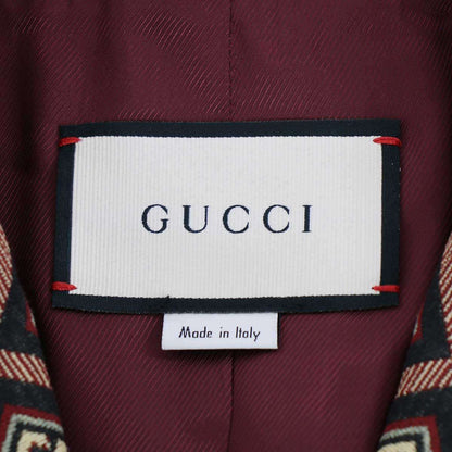 Gucci Jacquard Wide Short Jacket Mix Color 38 — view 3