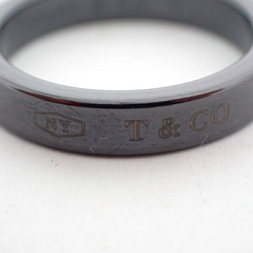Tiffany & Co 1837 Black Titanium Narrow Ring — view 5