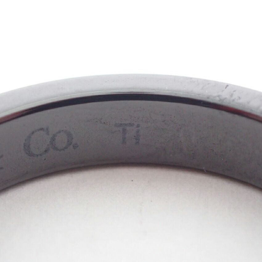 Tiffany & Co 1837 Black Titanium Narrow Ring — view 7