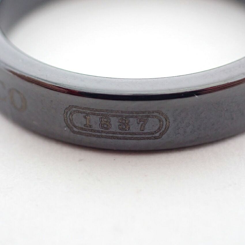 Tiffany & Co 1837 Black Titanium Narrow Ring — view 8