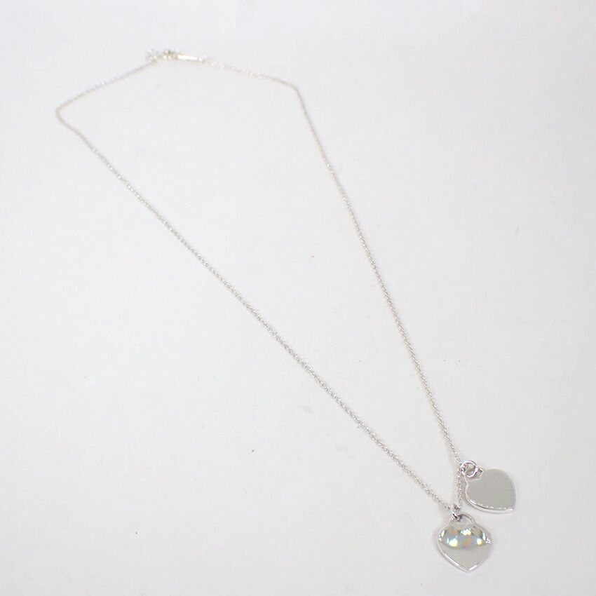 Tiffany & Co 925 Double Heart Pendant — view 3
