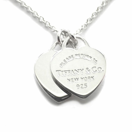 Tiffany & Co 925 Double Heart Pendant