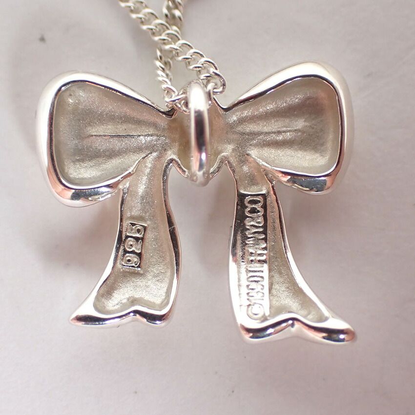 Tiffany & Co 925 Ribbon Pendant — view 5