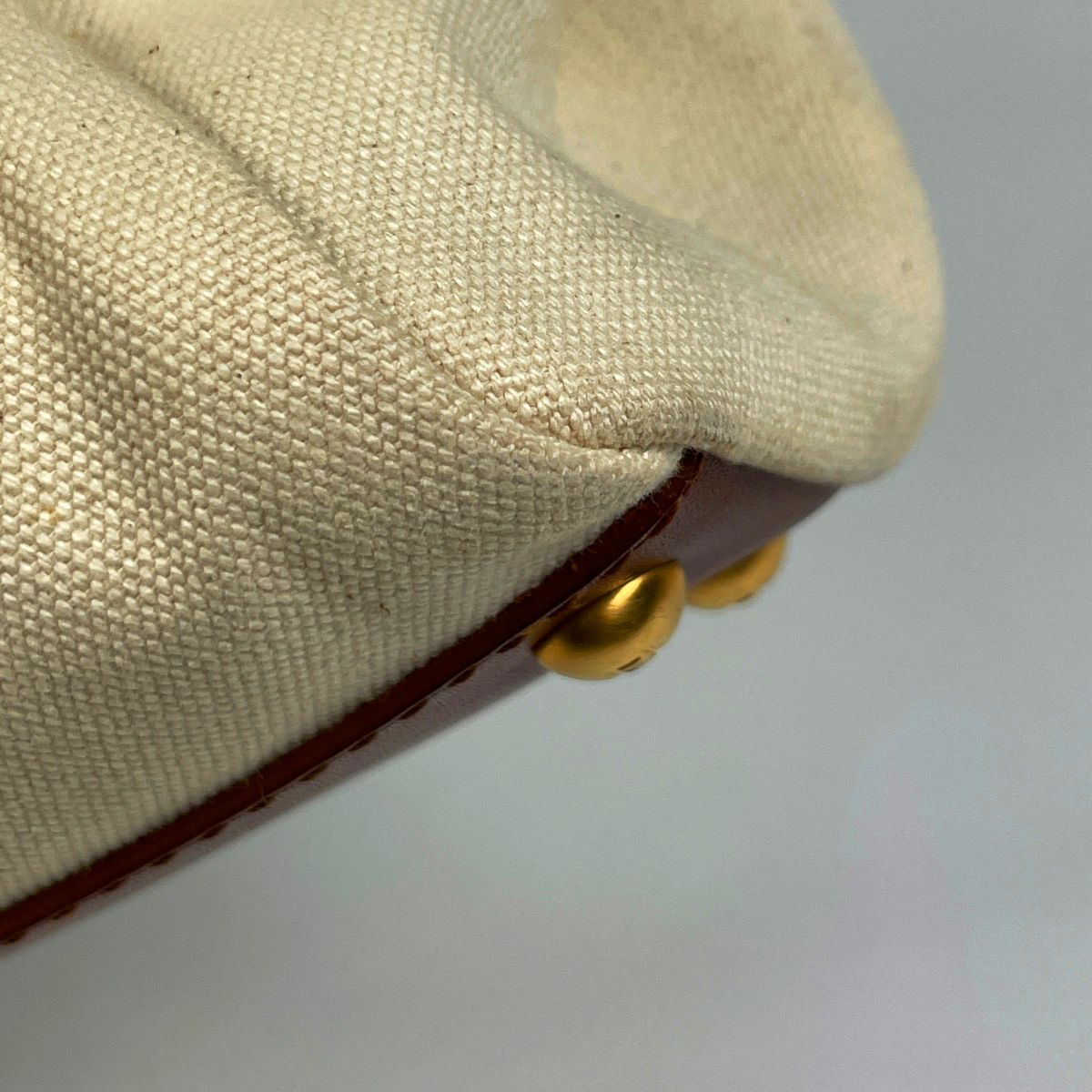 Fendi Peekaboo Handbag Canvas Beige — view 3