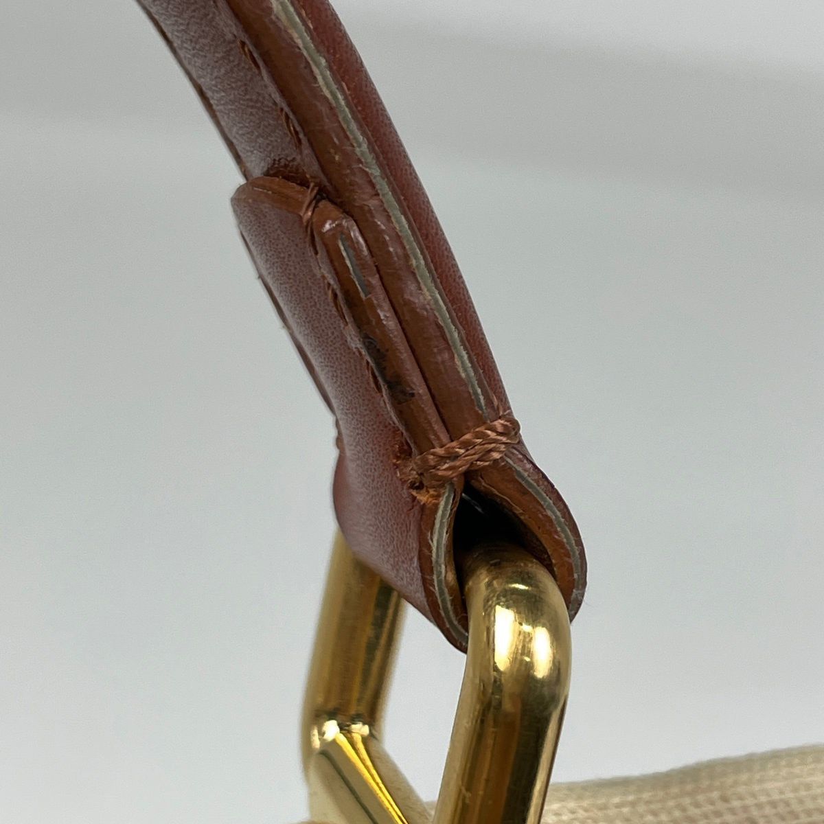 Fendi Peekaboo Handbag Canvas Beige — view 5