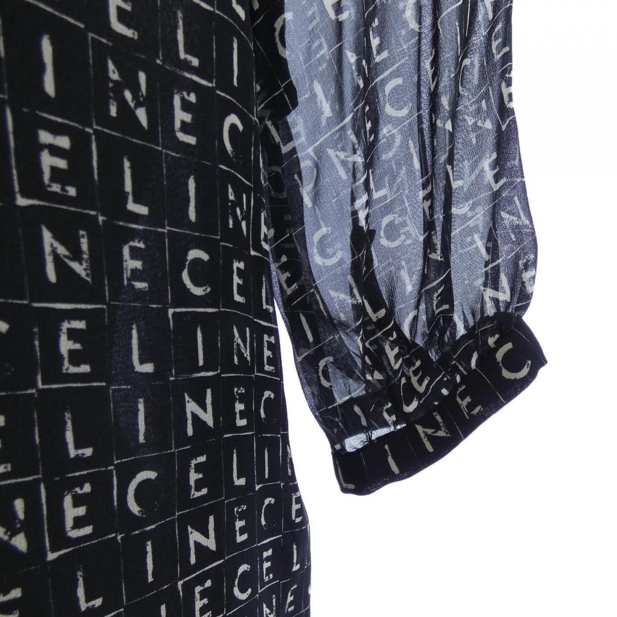 Celine Lavelier Mini Dress Triomphe — view 6