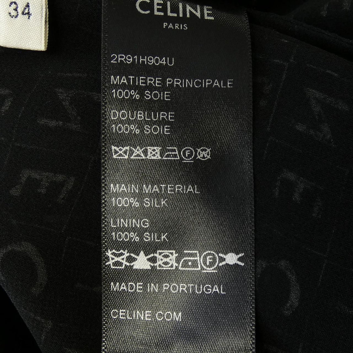 Celine Lavelier Mini Dress Triomphe — view 3