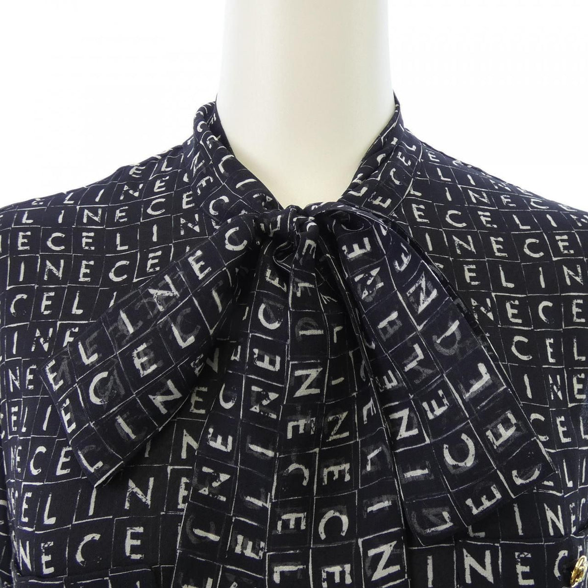 Celine Lavelier Mini Dress Triomphe — view 5