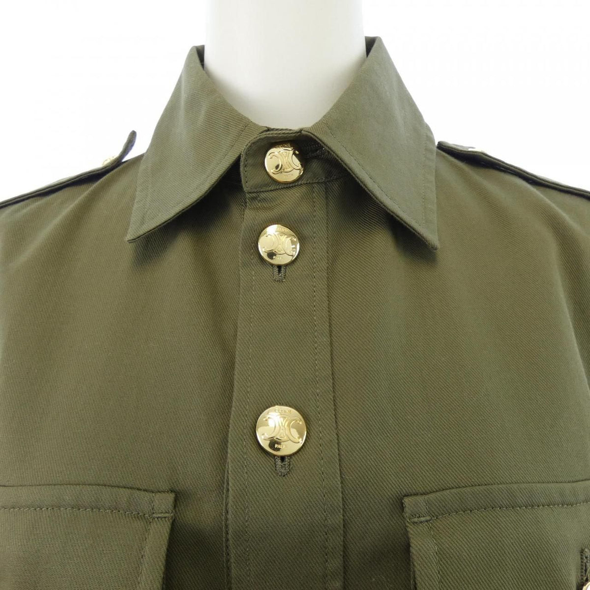 Celine Military Pocket Triomphe Dress — view 5