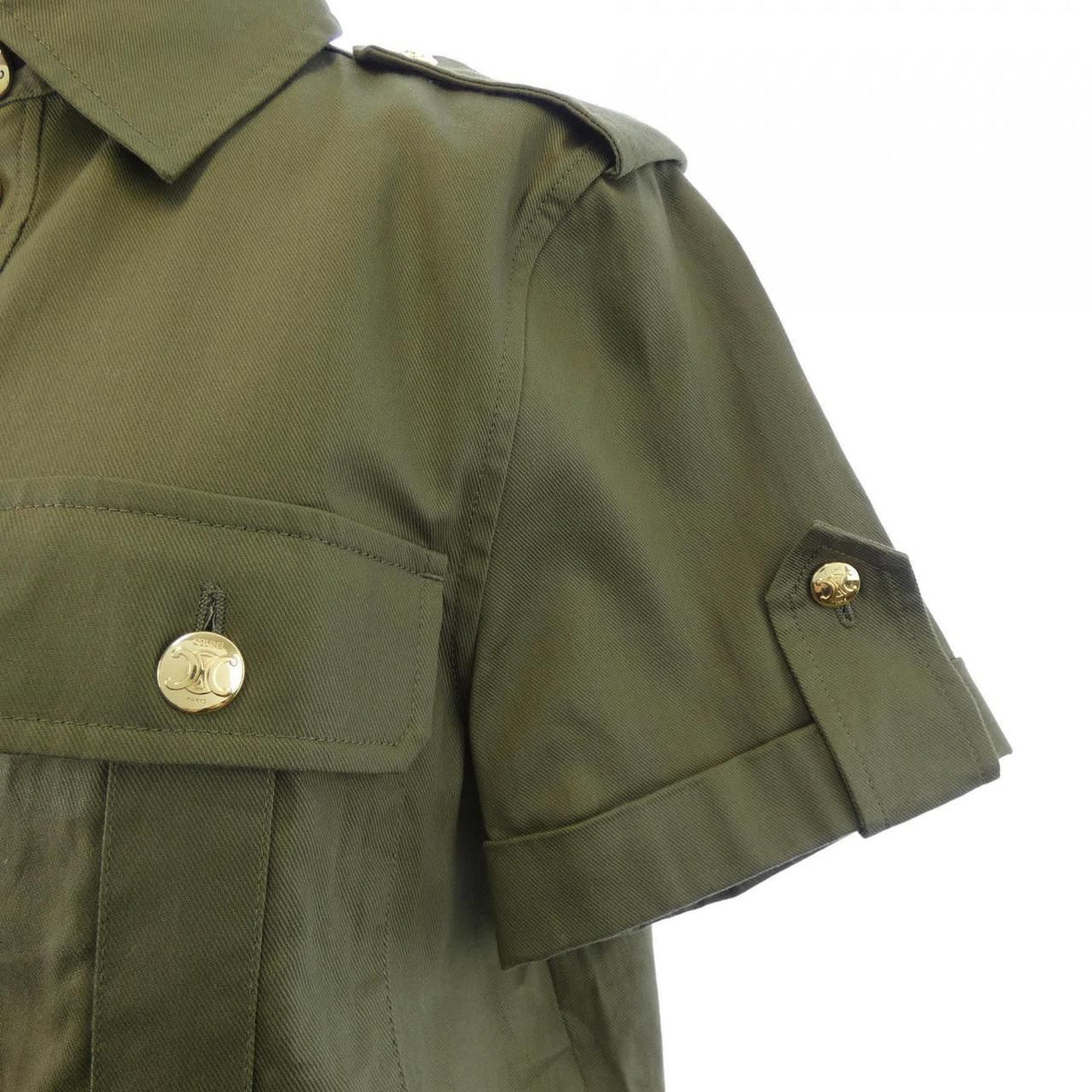 Celine Military Pocket Triomphe Dress — view 6