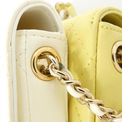 Chanel Shoulder Bag Yellow — view 6