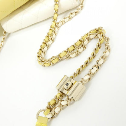 Chanel Shoulder Bag Yellow — view 7