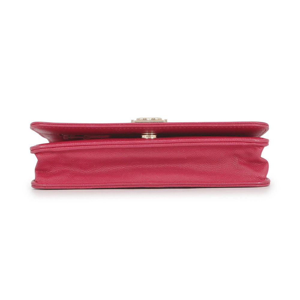 Chanel Chain Wallet Boy CC Logo Caviar Leather Shoulder Bag — view 3
