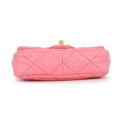 Chanel Chain Shoulder Bag Quilted CC Logo Leather — view 3