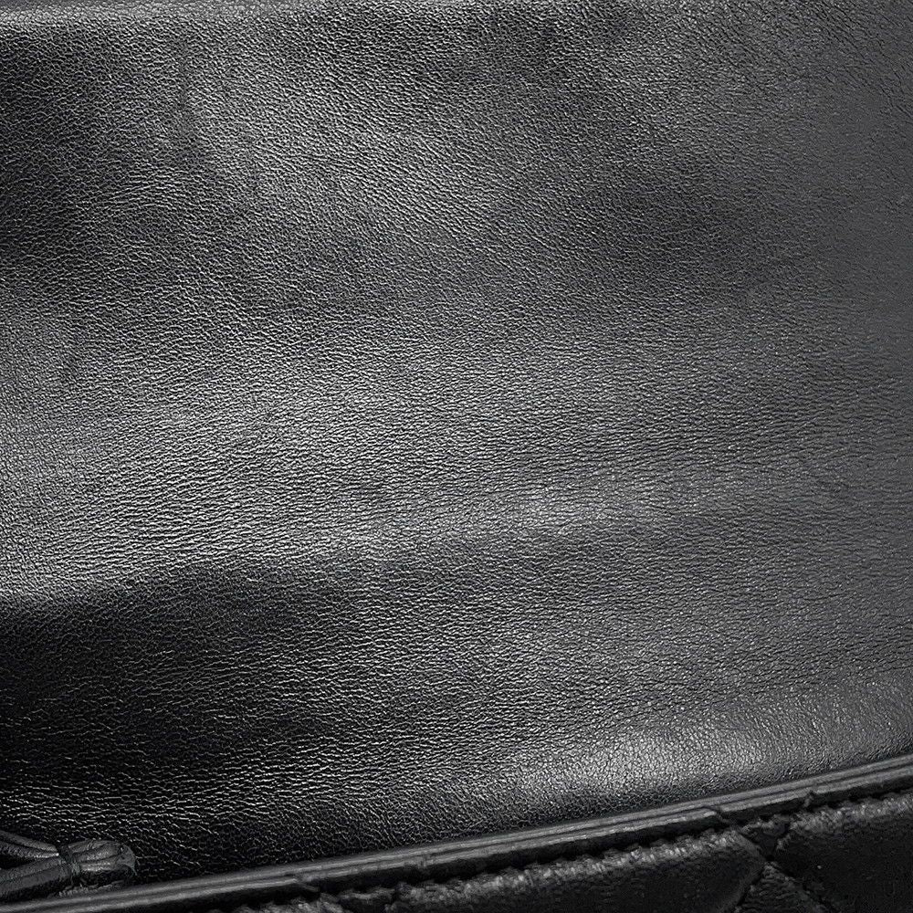 Chanel Chain Shoulder Bag CC Logo Quilted 20 Leather Black — view 7