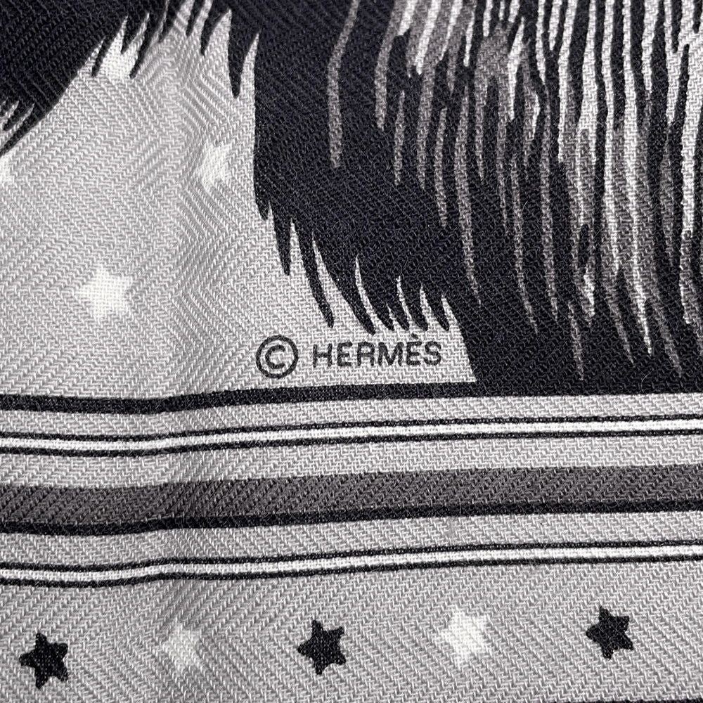 Hermes Scarf Carre 65 Grrrrr! Bandana Cashmere Silk — view 4