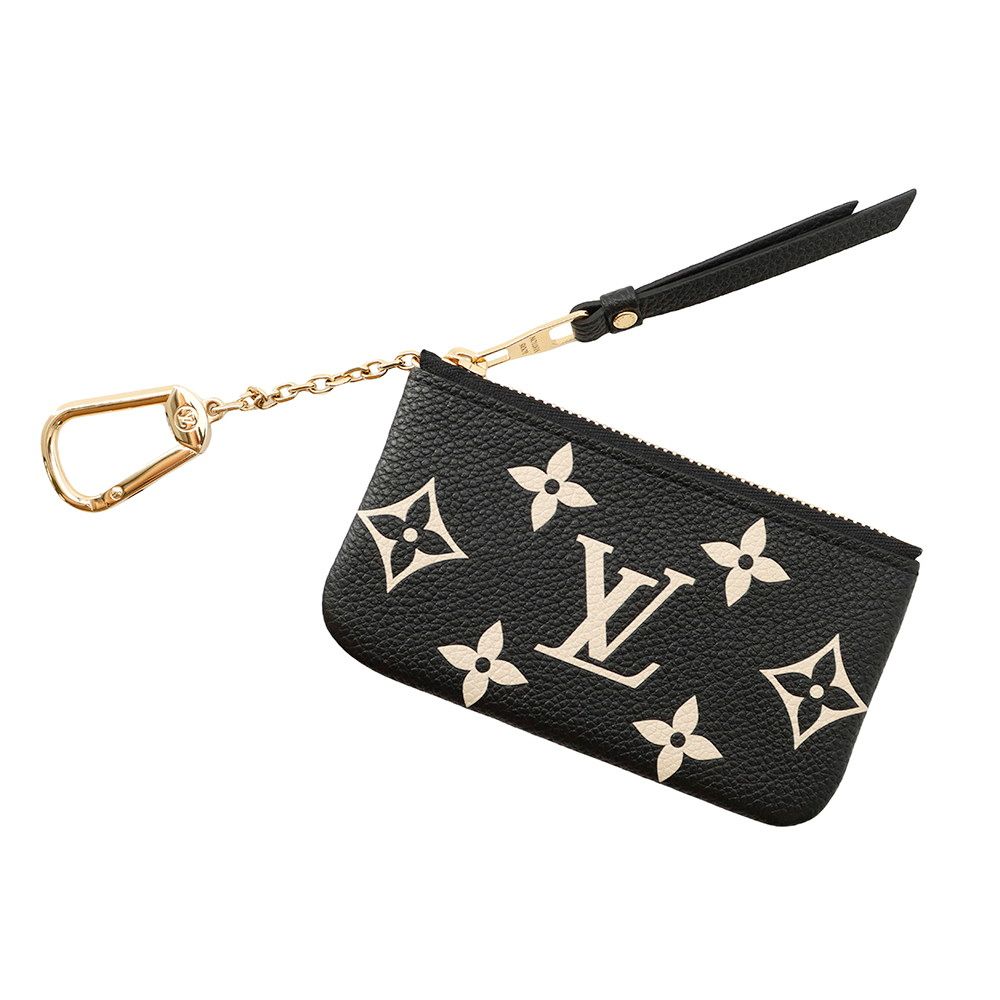 Louis Vuitton Coin Case Bicolor Monogram Empreinte Card Key Pochette Cles Black