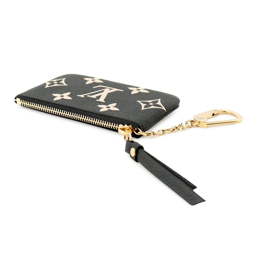 Louis Vuitton Coin Case Bicolor Monogram Empreinte Card Key Pochette Cles Black — view 2
