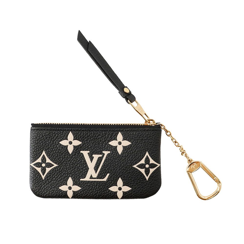 Louis Vuitton Coin Case Bicolor Monogram Empreinte Card Key Pochette Cles Black — view 3