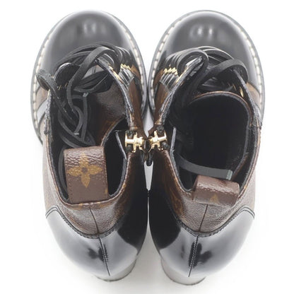 Louis Vuitton Monogram Star Trail Line Ankle Boots Leather Heels Short — view 4