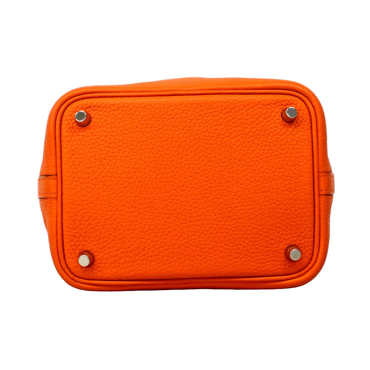 Hermes Handbag Picotin 18 Lock Taurillon Orange Silver — view 3