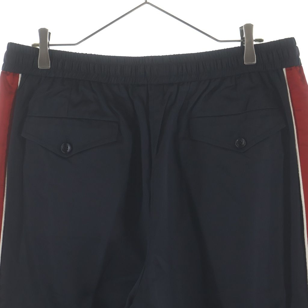 Gucci Side Line Silk Blend Rayon Track Pants Black — view 3