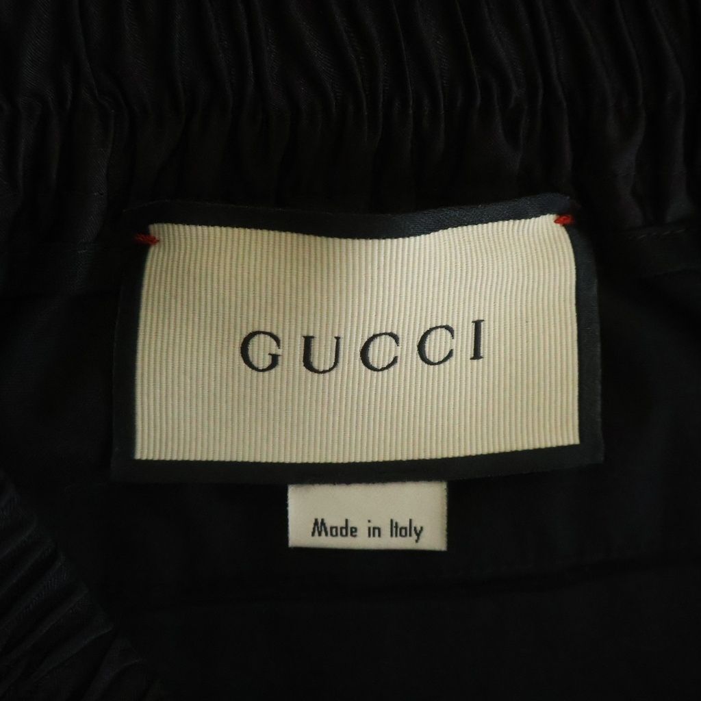 Gucci Side Line Silk Blend Rayon Track Pants Black — view 7