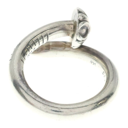 Chrome Hearts Nail Crsball Cross Ball Ring Silver — view 2