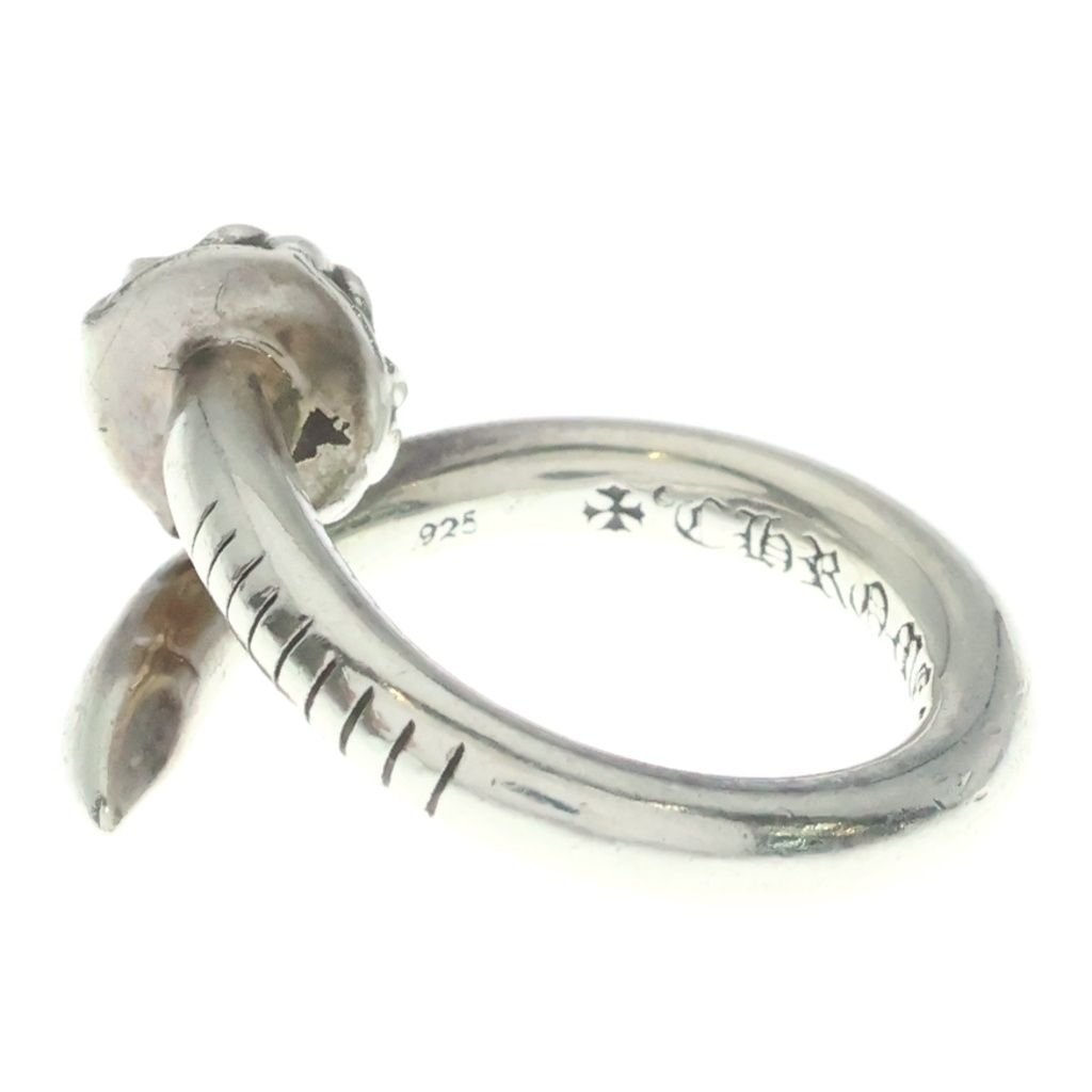 Chrome Hearts Nail Crsball Cross Ball Ring Silver — view 4