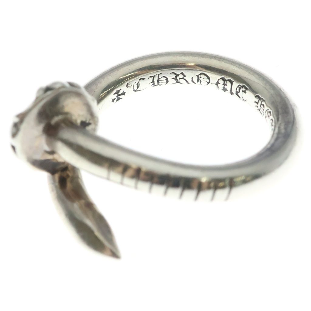 Chrome Hearts Nail Crsball Cross Ball Ring Silver — view 5