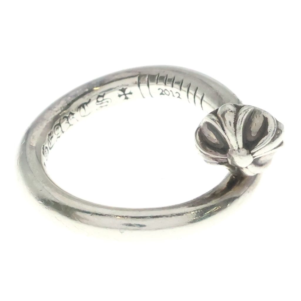 Chrome Hearts Nail Crsball Cross Ball Ring Silver — view 3