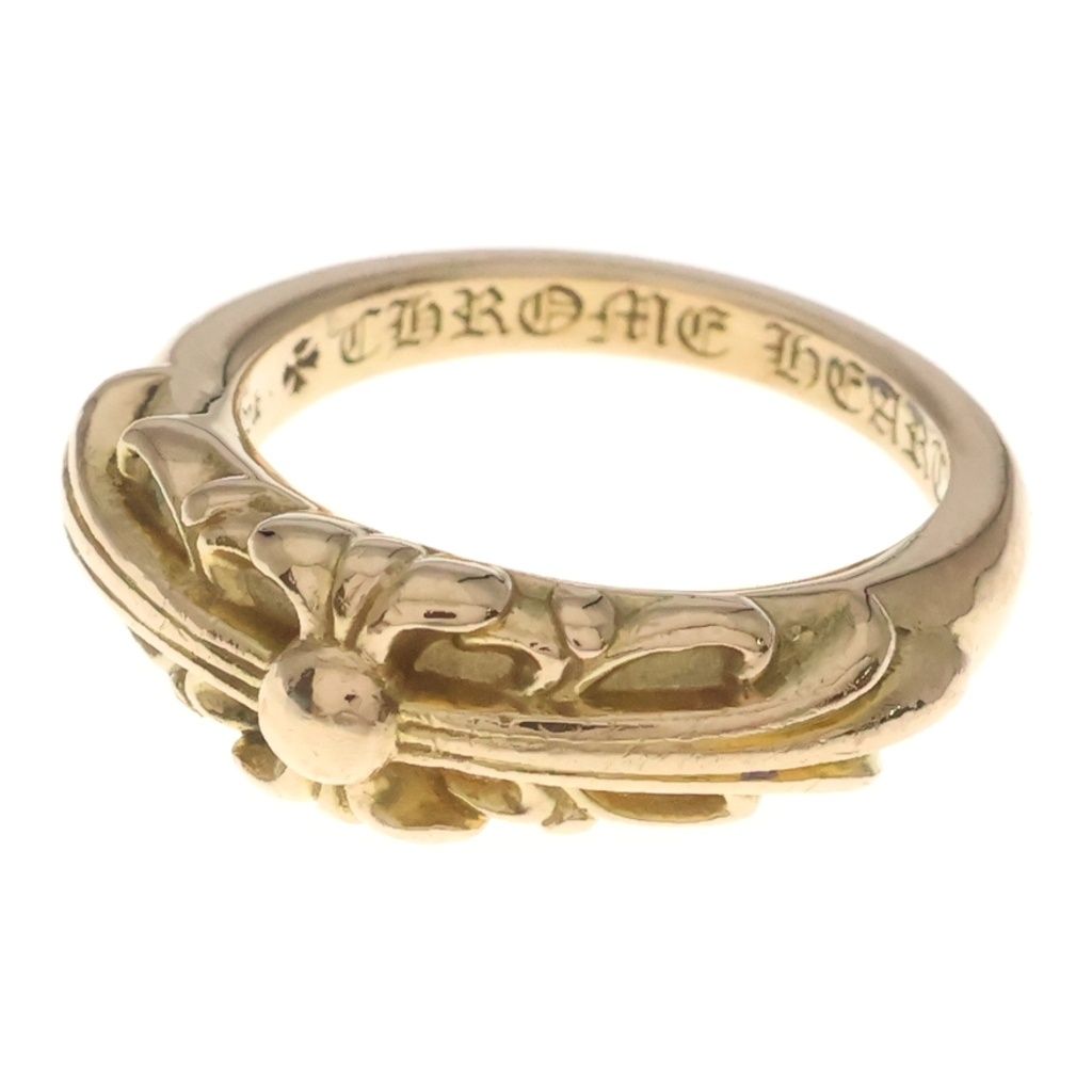 Chrome Hearts 22K Babyclsc Baby Classic Floral Cross Gold Ring