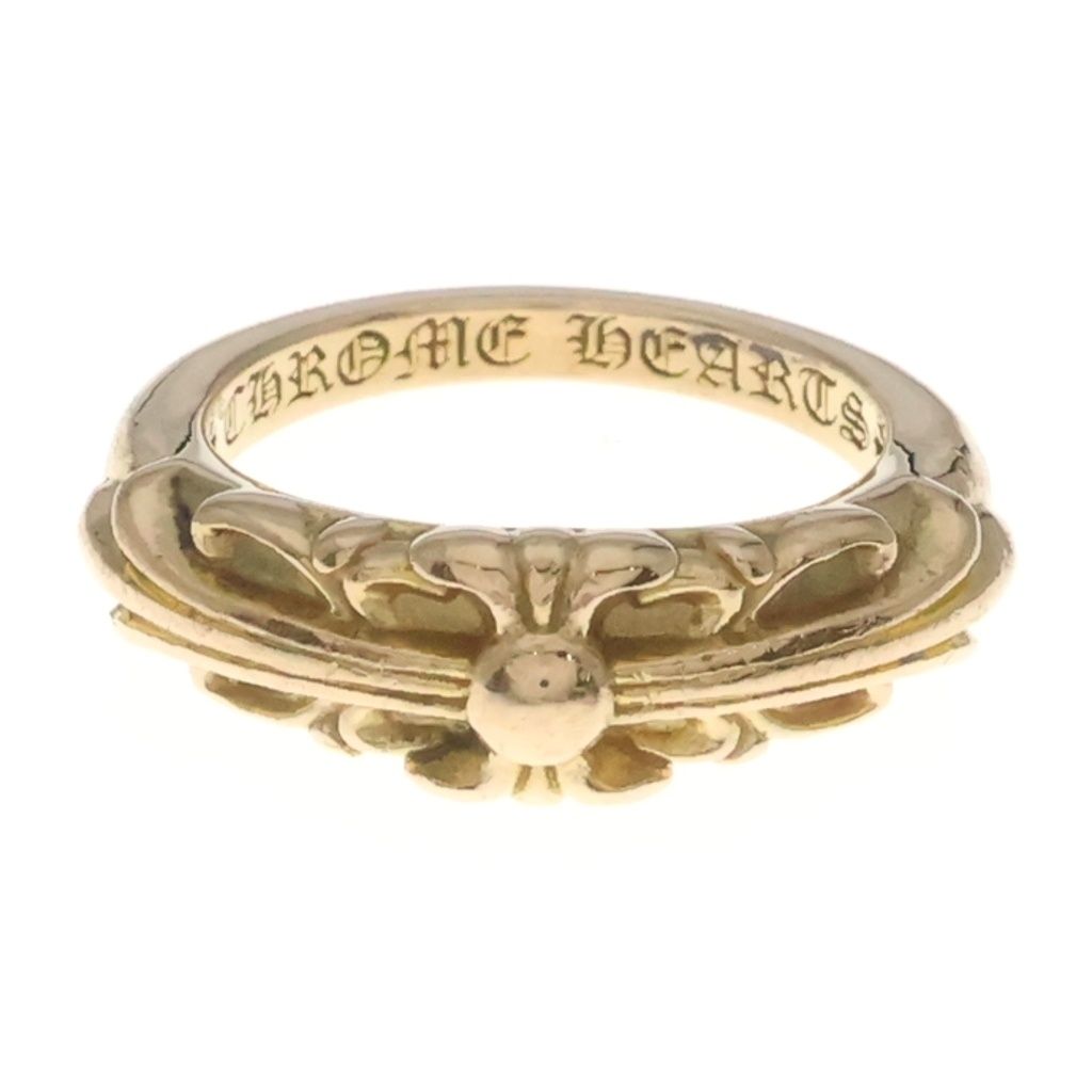 Chrome Hearts 22K Babyclsc Baby Classic Floral Cross Gold Ring — view 5