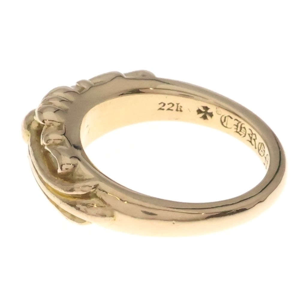 Chrome Hearts 22K Babyclsc Baby Classic Floral Cross Gold Ring — view 4