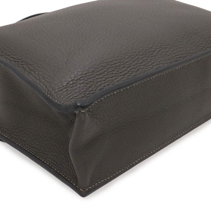 Hermes Sac A Depeches 27 Business Briefcase Second Togo Leather Graphite Gray — view 3
