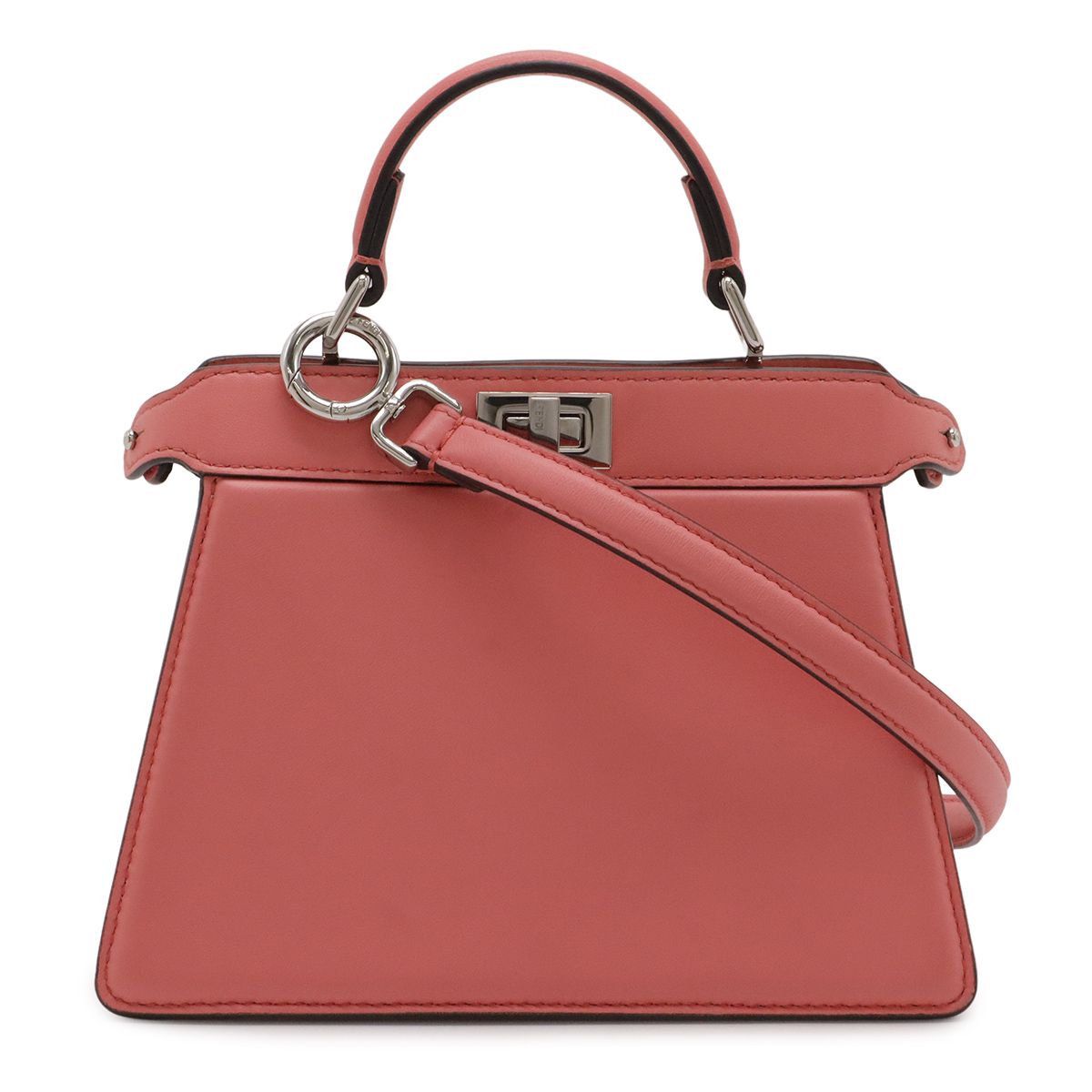 Fendi Peekaboo ISeeU Petit Mini Bag 2-Way Padding Nappa Leather Pink