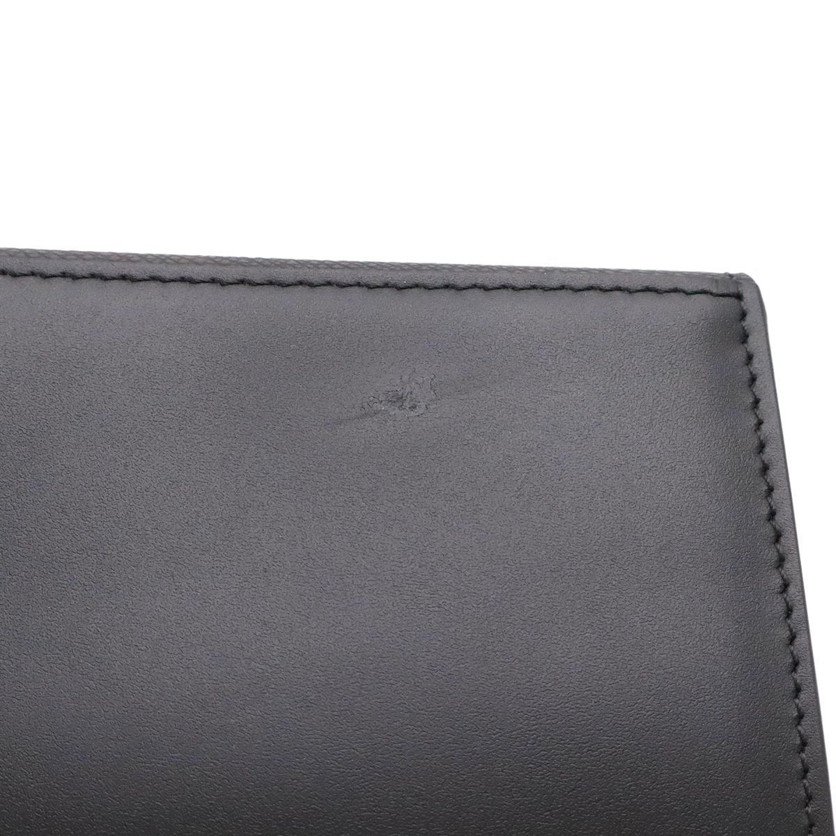 Fendi FF Diamond Chain Wallet Clutch 2-Way Pochette Leather Black Gold — view 4