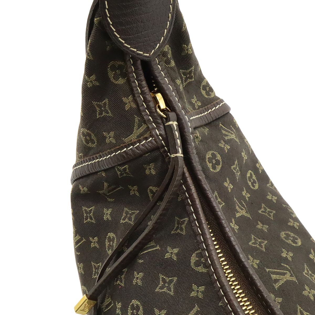 Louis Vuitton Monogram Mini Lin Manon MM Shoulder Bag Semi Ebene Brown — view 5