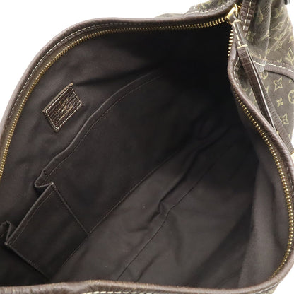 Louis Vuitton Monogram Mini Lin Manon MM Shoulder Bag Semi Ebene Brown — view 6