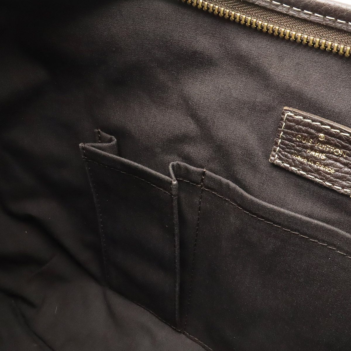 Louis Vuitton Monogram Mini Lin Manon MM Shoulder Bag Semi Ebene Brown — view 7