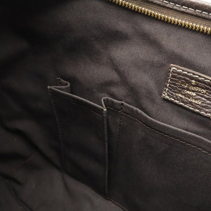 Louis Vuitton Monogram Mini Lin Manon MM Shoulder Bag Semi Ebene Brown — view 7