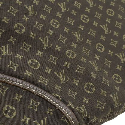 Louis Vuitton Monogram Mini Lin Manon MM Shoulder Bag Semi Ebene Brown — view 8