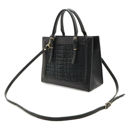 Balenciaga Mini Paper 2-Way Shoulder Bag Crossbody Leather Black Gold Mirror — view 2