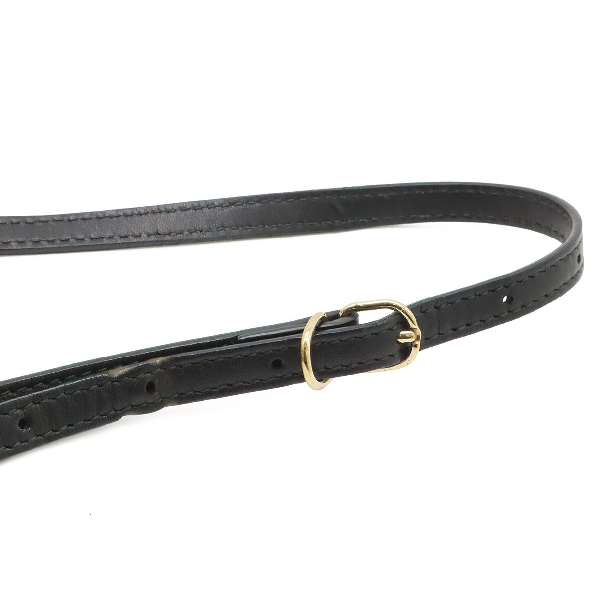 Balenciaga Mini Paper 2-Way Shoulder Bag Crossbody Leather Black Gold Mirror — view 5