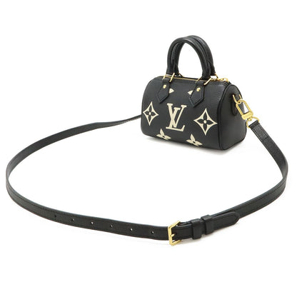 Louis Vuitton Monogram Empreinte Nano Speedy Mini Bag 2-Way Bicolor Black — view 2