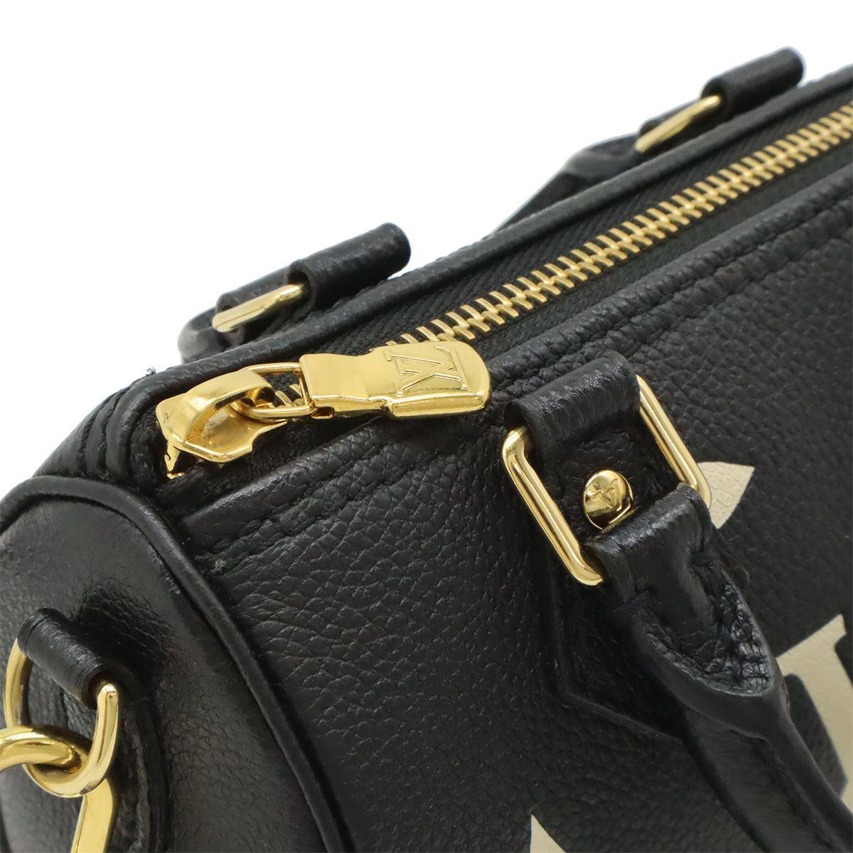 Louis Vuitton Monogram Empreinte Nano Speedy Mini Bag 2-Way Bicolor Black — view 5