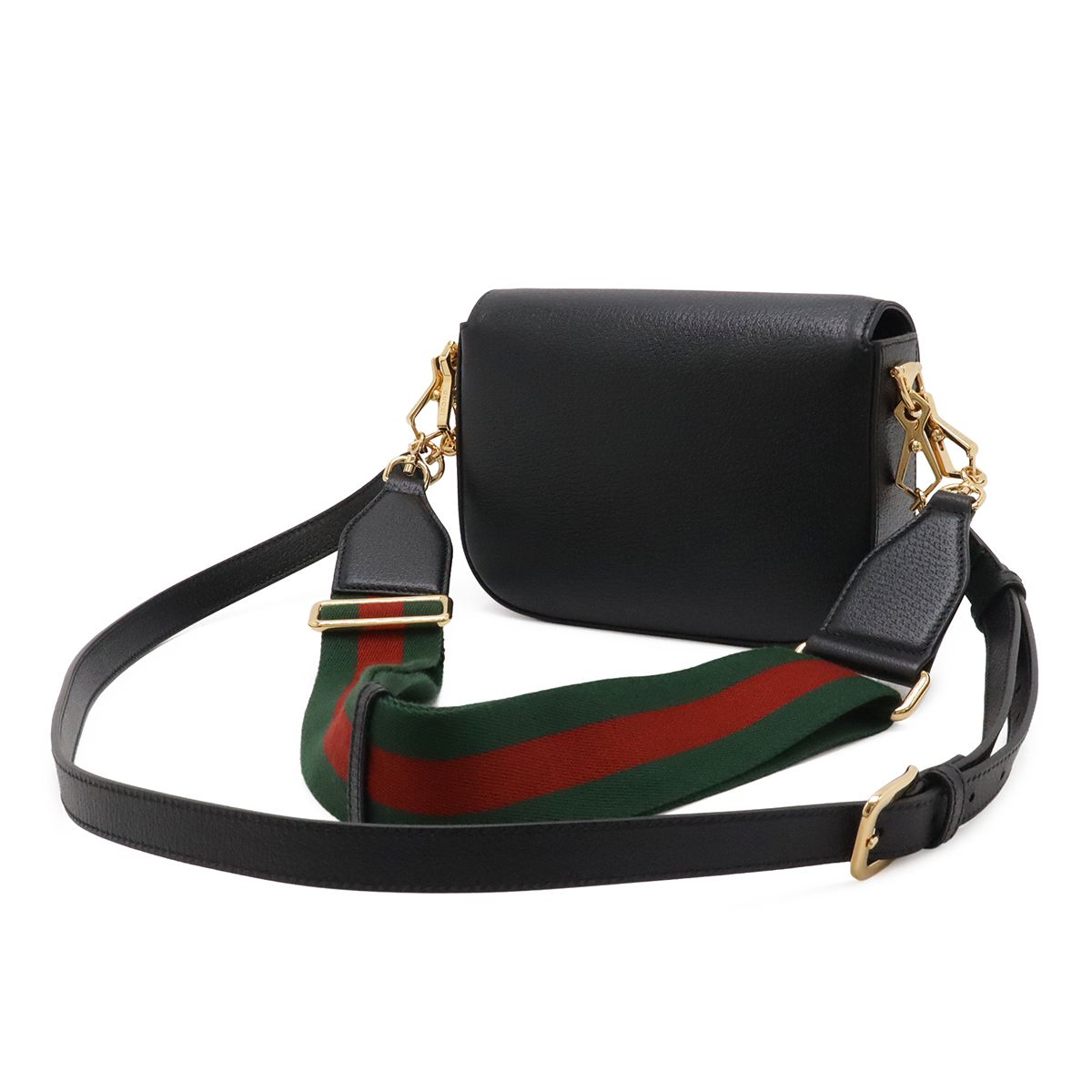 Gucci Adidas Collaboration Horsebit 1955 Mini Shoulder Bag 2-Way Clutch Leather — view 2