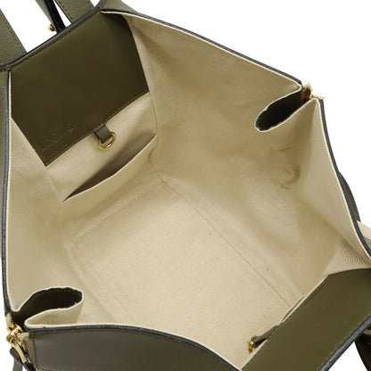 Loewe Hammock Small Shoulder Bag 6way Bicolor Leather Khaki Beige Gold — view 5