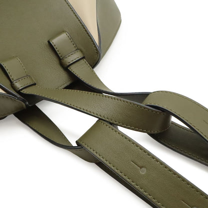 Loewe Hammock Small Shoulder Bag 6way Bicolor Leather Khaki Beige Gold — view 4