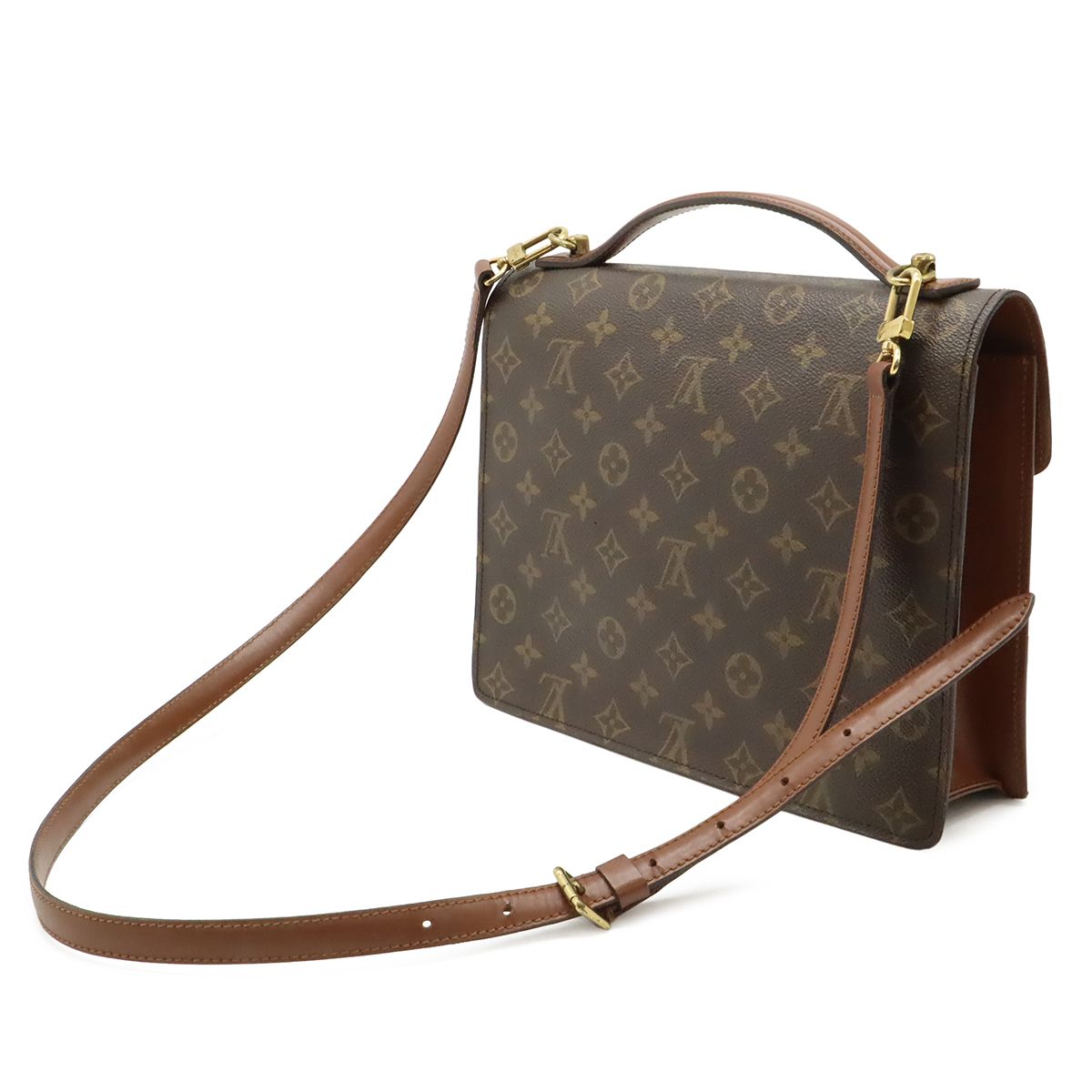 Louis Vuitton Monogram Monceau 28 Second Business 2-Way Shoulder Bag Crossbody — view 2